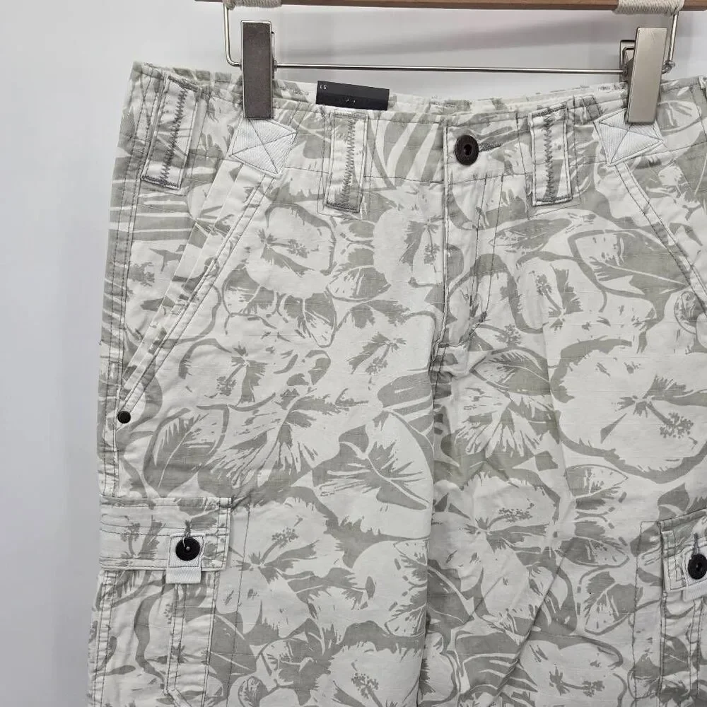 Carbon Men's Cargo Shorts Size 31 Tropical Print Hawaiian NWT
